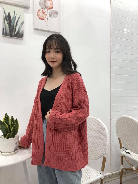 Áo Khoác Len Cardigan Vặn Thừng Loại Dày | BigBuy360 - bigbuy360.vn
