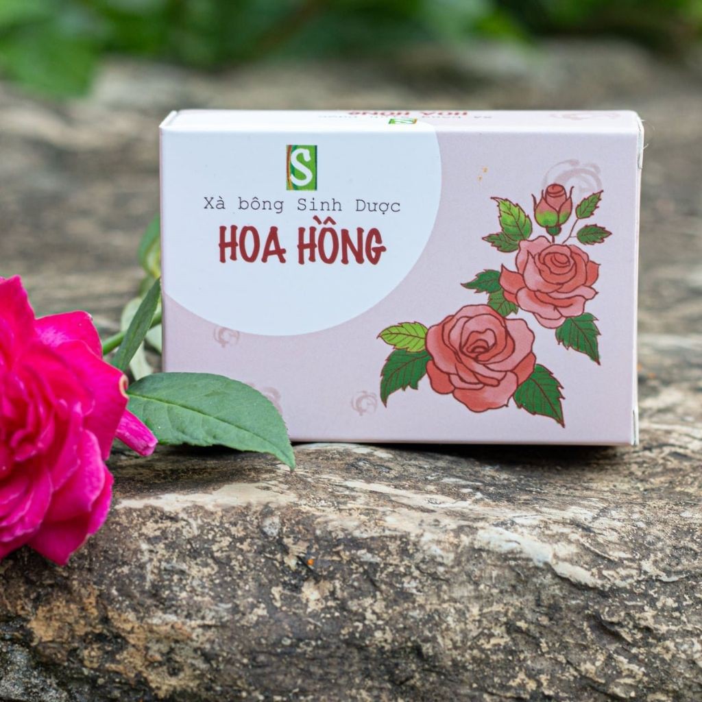 Xà Bông Sinh Dược Hoa Hồng Handmade 100gr