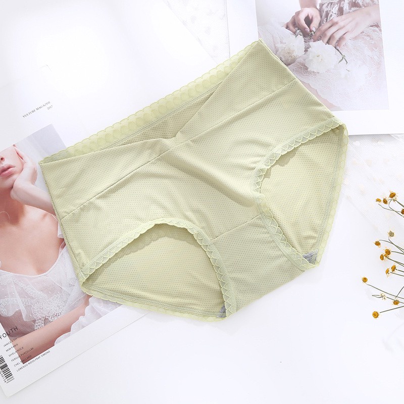 Quần lót bầu và sau sinh cạp chéo kháng khuẩn, thông hơi, an toàn cho da mẹ 9090