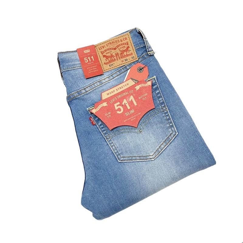 Quần jean nam levi's 511 co giãn nhận khẩu chuẩn hãng - Phôm slim levi's 511