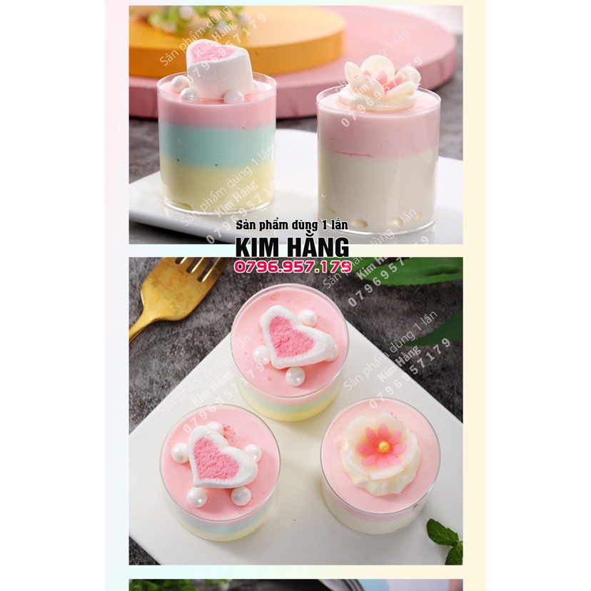 Set 50 ly trụ tròn LC-86  70ml đựng bánh mousse , tiramisu ,.....ly dùng trang trí tiệc teabreak , cưới hỏi , sinh nhật