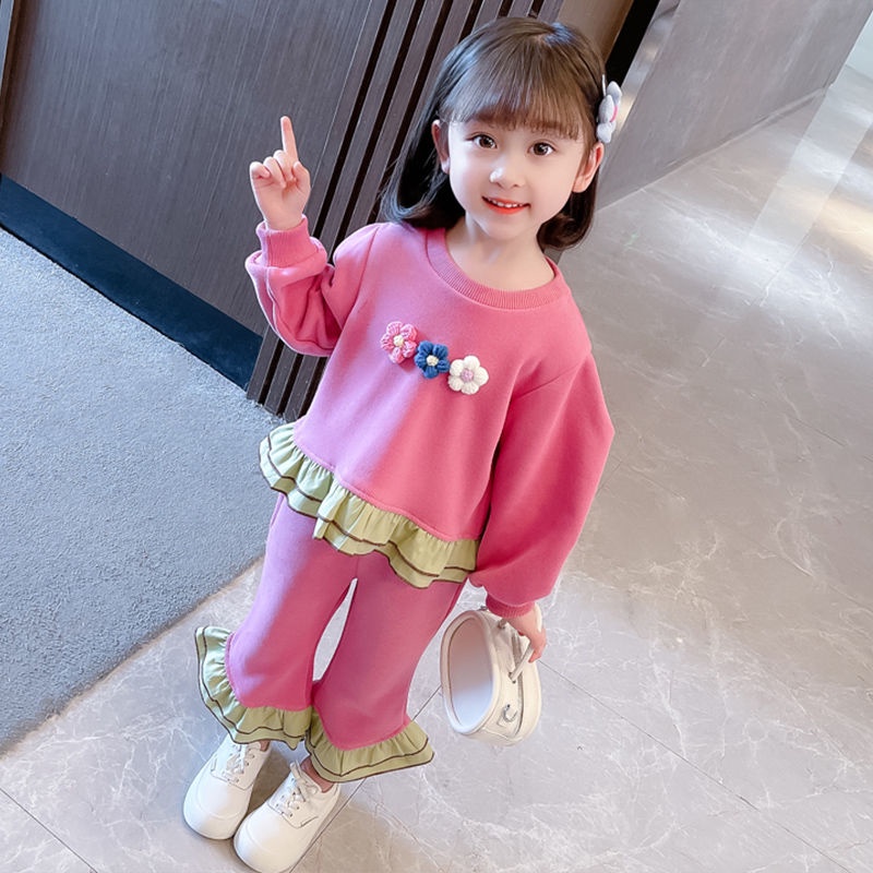 Bộ Đồ Thời Trang Mùa Thu Mới 2022 Phong Cách Phương Tây Chất Lượng Cao Cho Bé Gái