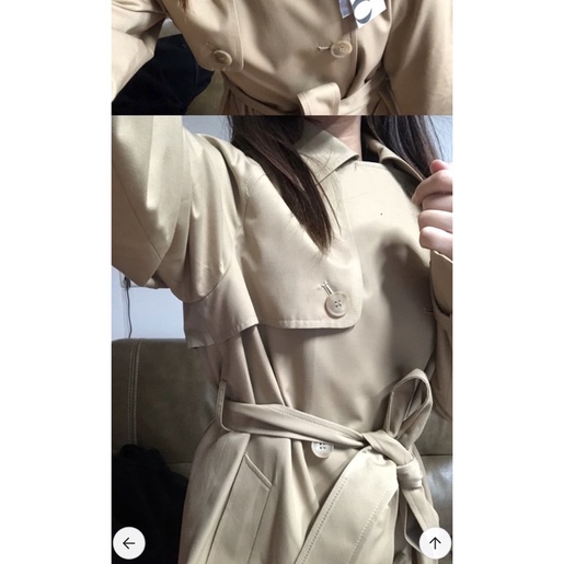 Áo trenchcoat măng tô SPAO Hàn Quốc