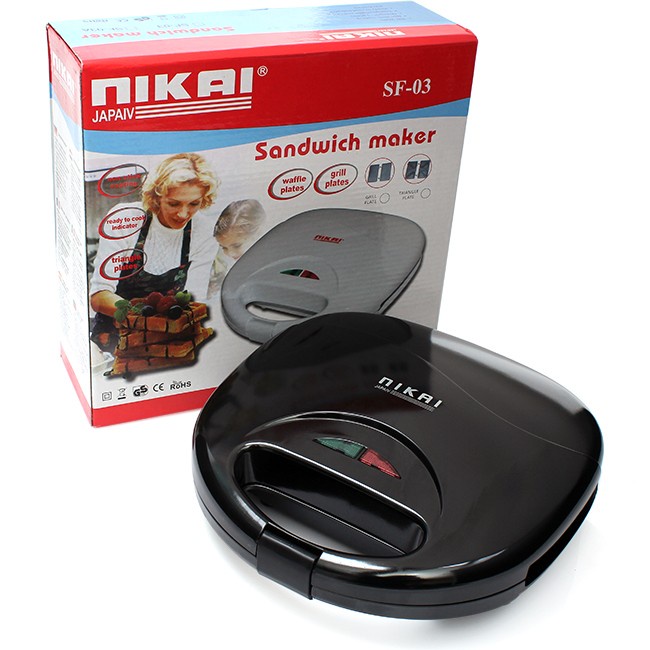 Máy nướng bánh NIKAIL rất tiện lợi chuẩn bị bữa sáng nhanh chóng chưa đến 5p cho cả gia đình