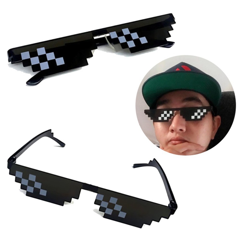 BỘ 2 MẮT KÍNH THUG LIFE 6 CHẤM SIÊU NGẦU (MÀU ĐEN) | BigBuy360 - bigbuy360.vn