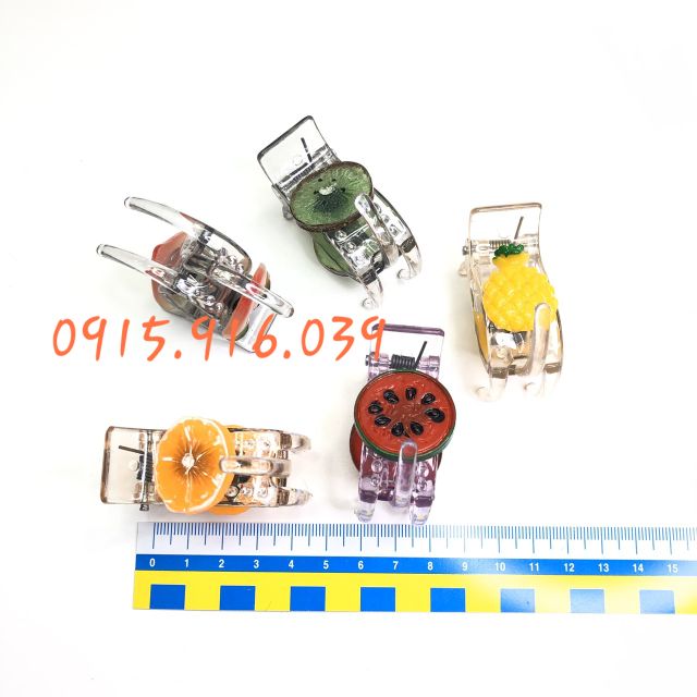 Kẹp tóc trái cây nhiệt đới mẫu ngẫu nhiên