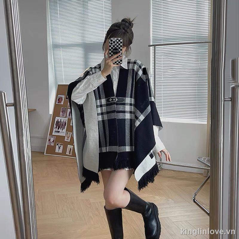 ✑Áo khoác cardigan hai mặt dáng rộng họa tiết kẻ sọc thời trang mới | BigBuy360 - bigbuy360.vn