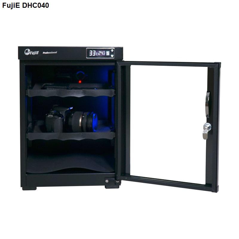Tủ chống ẩm máy ảnh 40 Lít FujiE DHC040 nhập khẩu CN Nhật Bản chính hãng, tủ hút ẩm 40L hai ngăn tiết kiệm điện