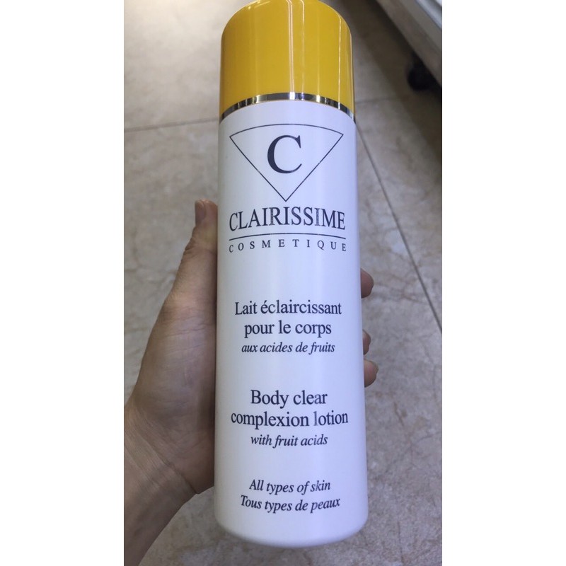 Dưỡng thể trắng da Clairissime 500ml