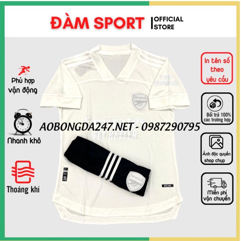Áo Đấu Arsenal Bản Đặc Biệt Màu Trắng 21 22, Áo Bóng Đá Hàng Vải Thun Mè Cao Cấp !