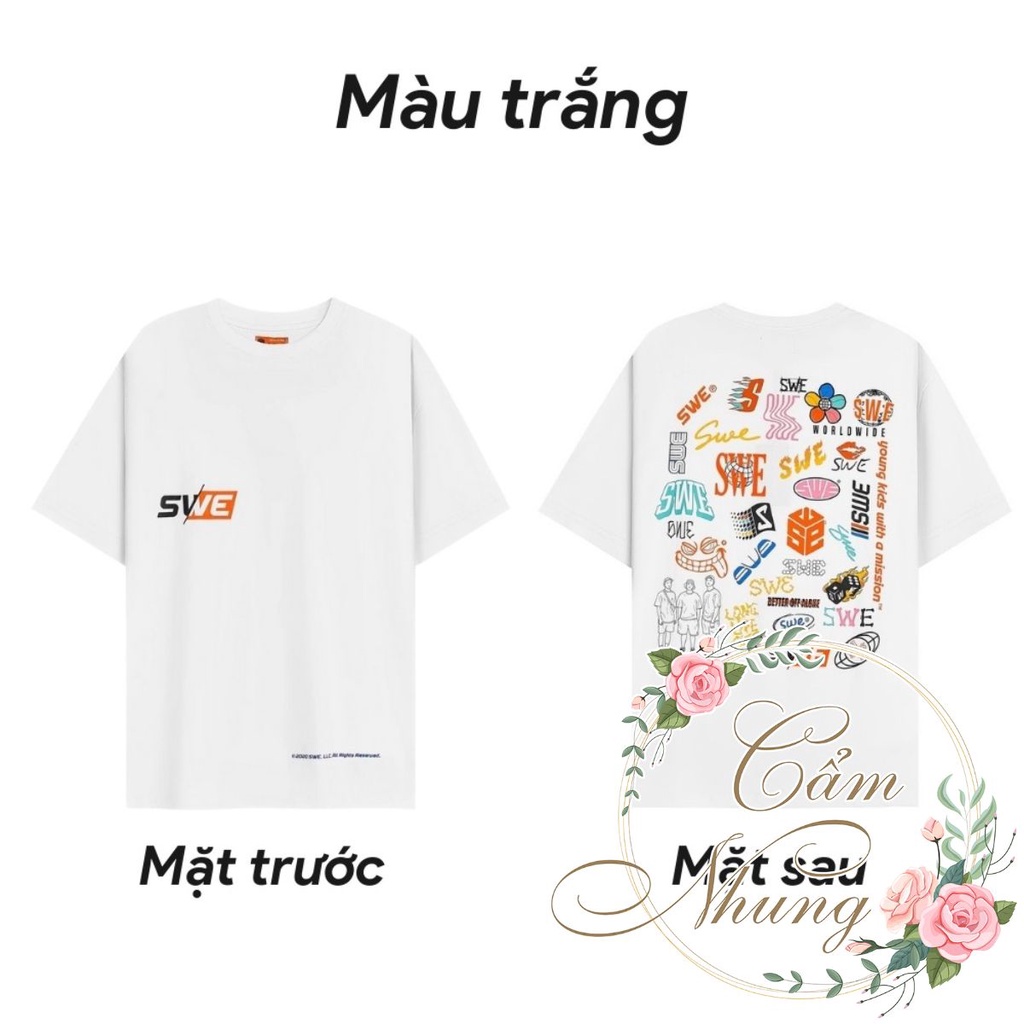 Áo Thun Tay Lỡ SWE nhiều hình - CAMNHUNG Áo Thun Nam Nữ Unisex Hot Hit