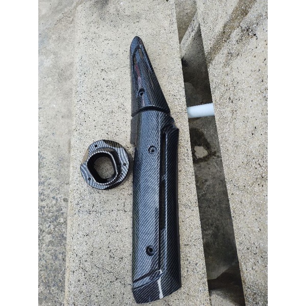 Bộ ốp chụp pô TFX full carbon gắn ex 150