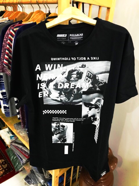 Áo Thun Pull and Bear A winner is a dreamer