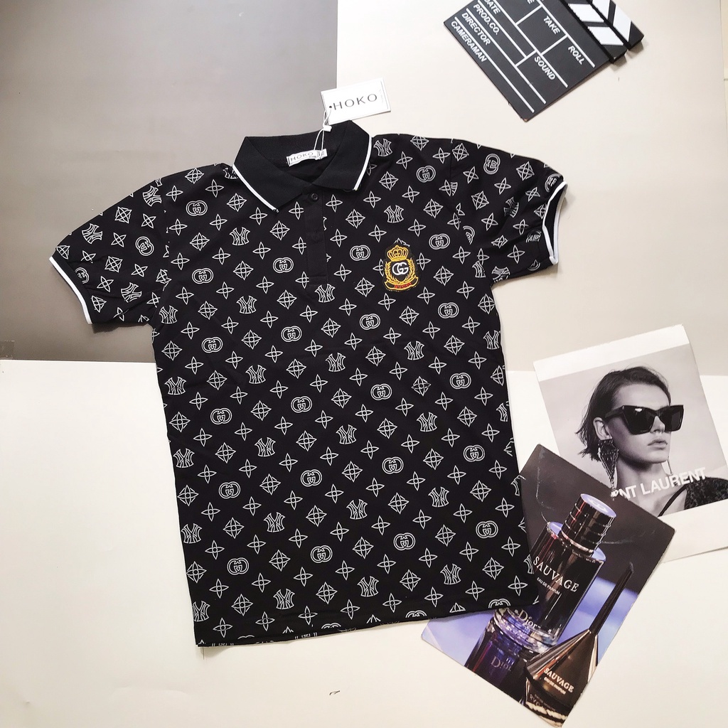 Áo phông Nam Nữ ĐỦ SIZE [XẢ KHO] 💓MEN-BOUTIQUE💓Áo Polo Gucci thêu logo vương miện họa tiết M-XXL -Thấm Hút Mồ Hôi Co Dãn