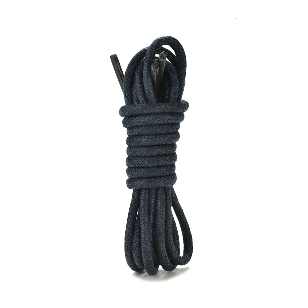 Dây giày da chất liệu cotton đánh sáp kiểu tròn kích thước 27.6&quot; nhiều màu tùy chọn