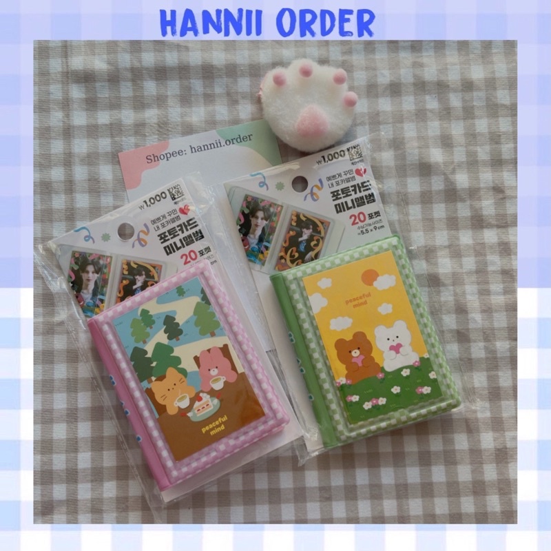 [DAISO HÀN] Collect book 1 ô caro màu pastel