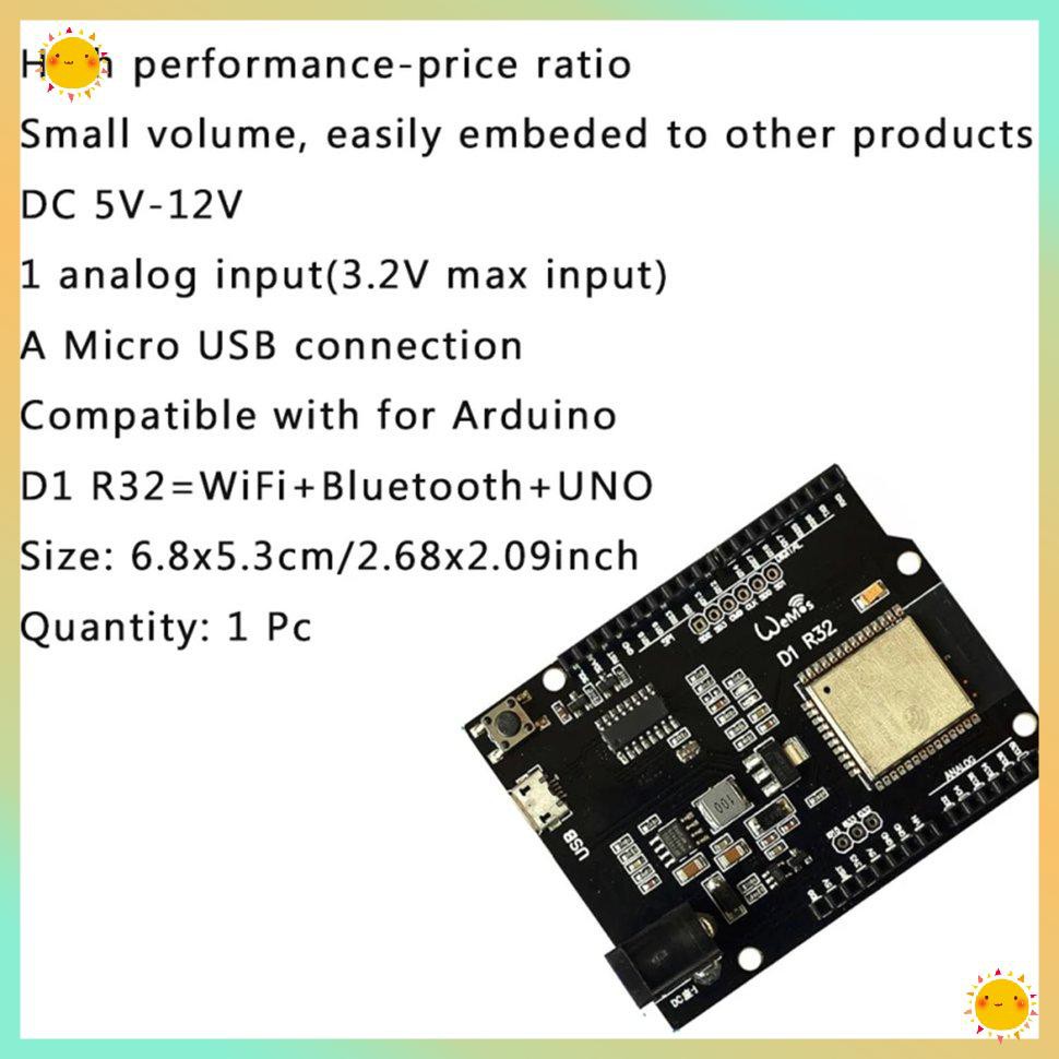 Bảng Mạch Phát Triển Wifi Không Dây Esp32 R3 D1 R32 Ch340 4mb