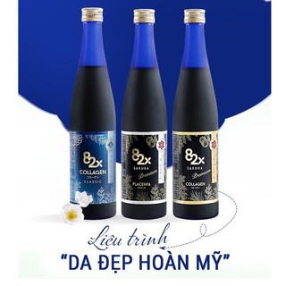 (DA ĐẸP HOÀN MỸ) Combo 3 chai 82x COLLAGEN + SAKURA COLLAGEN + SAKURA PLACENTA