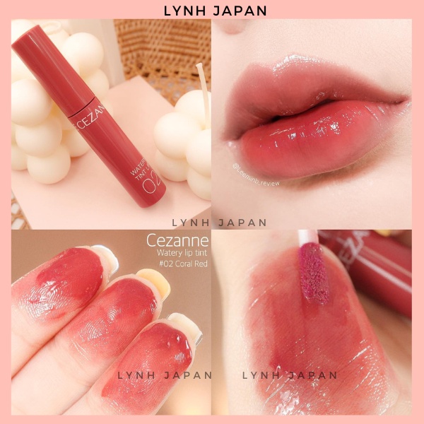 Son Tint Lì Cezanne Watery Lip Tint Nhật Bản