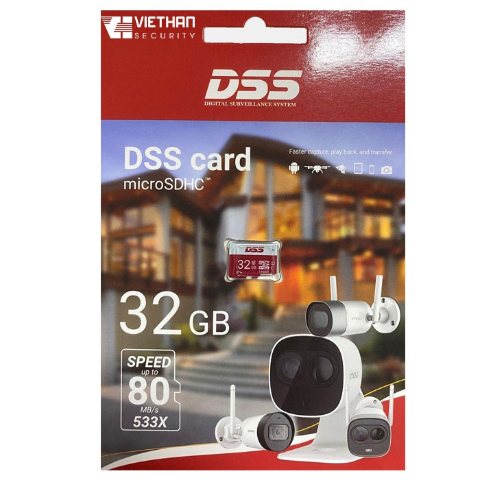 Thẻ nhớ 32GB, 64GB DSS Speed 80MB/s - Micro SD Bảo hành 5 năm | BigBuy360 - bigbuy360.vn