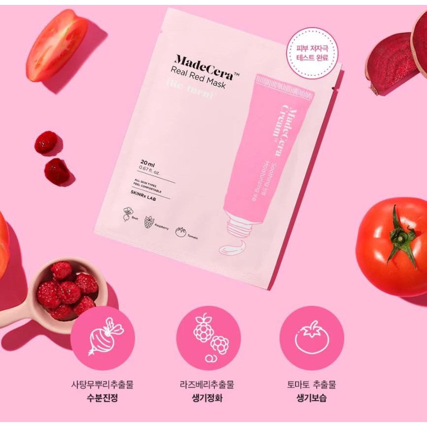 Mặt Nạ Miếng Chăm Sóc Da Dịu Nhẹ Skinrx Lab MadeCera Real Mask 20ml