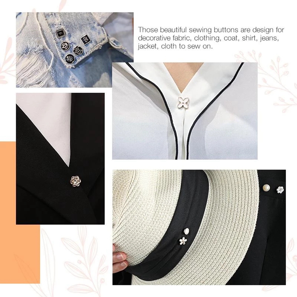 Set 10 khuy cài áo 2life kiểu thời trang Hàn Quốc