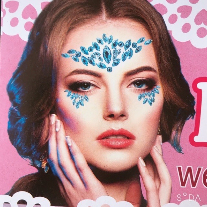 sỉ vỉ 20 bộ đá dính mặt hoá trang kiểu ấn độ