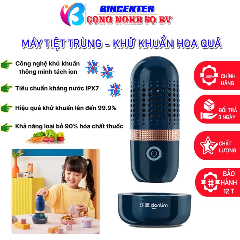 Máy khử trùng, Máy rửa trái cây, Máy làm sạch rau củ loại bỏ 99% dư lượng thuốc bảo vệ thực vật - Máy tiệt trùng hoa quả