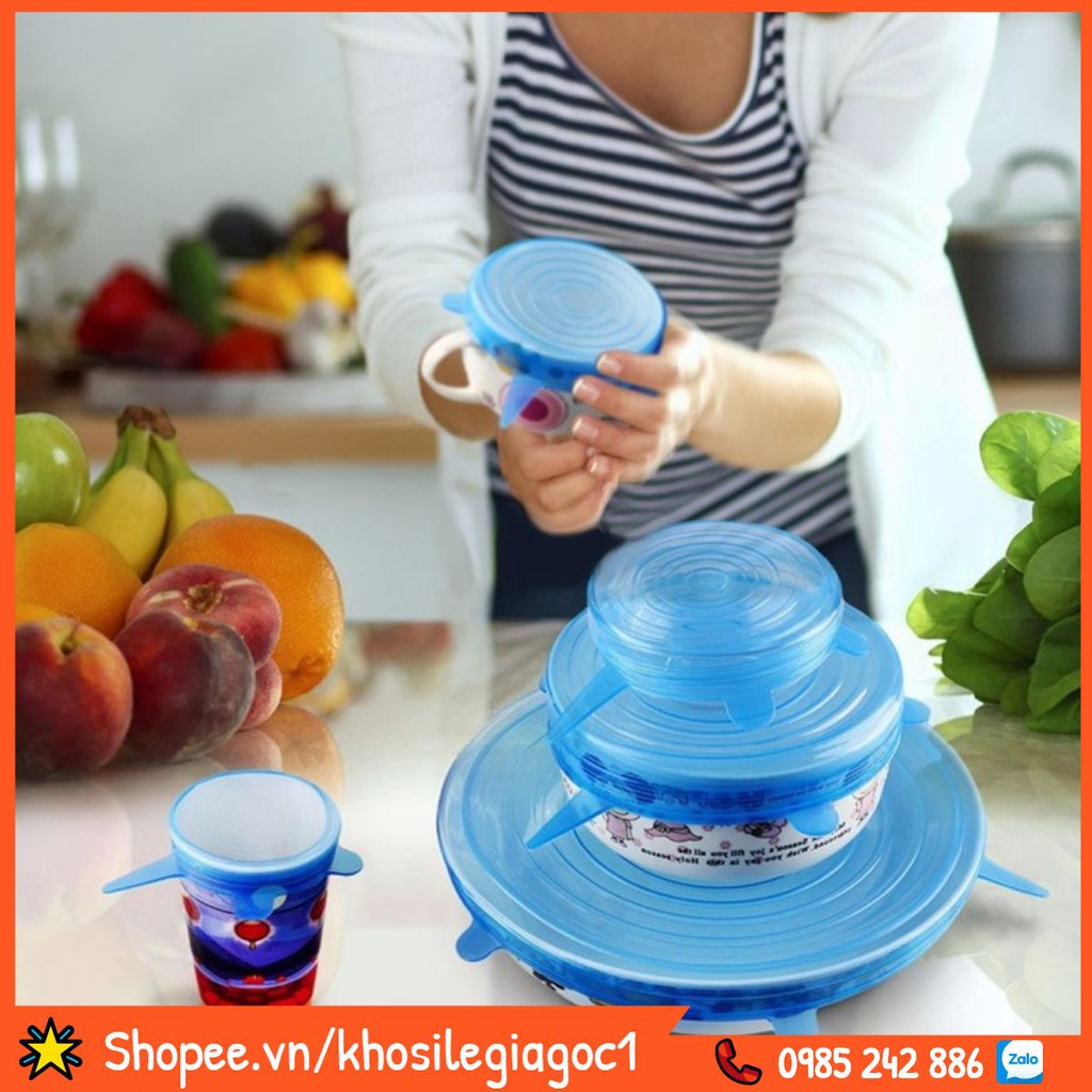 SET 6 MIẾNG SILICON BỌC THỨC ĂN SIÊU TIỆN ÍCH