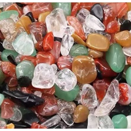 100g đá thanh tẩy chơi Tarot thạch anh vụn đủ màu ngũ hành phong thủy charka năng lượng gemstone for purification | BigBuy360 - bigbuy360.vn