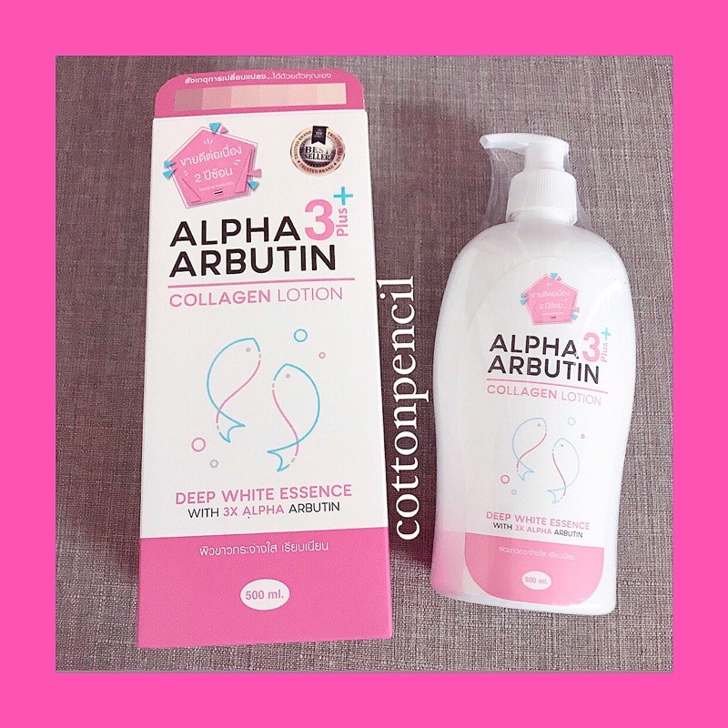 ➖Sữa dưỡng trắng da Alpha Arbutin Collagen Lotion 3+ Plus loại mới nhất được cấp phép chuẩn FDA của Thái ✨✨