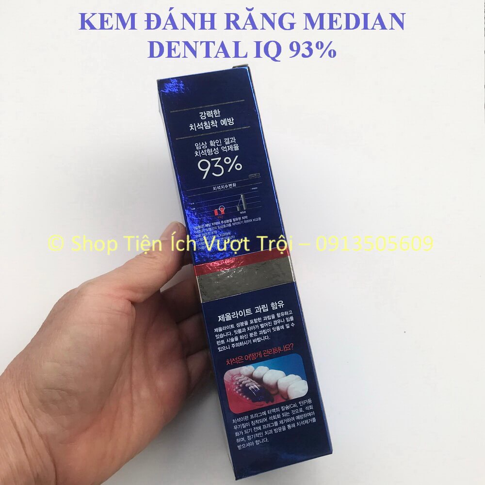 Kem đánh răng 120g Median 93%, trắng răng, ngừa mảng bám, chống hôi miệng, sâu răng Median toothpaste-Tiện Ích Vượt Trội