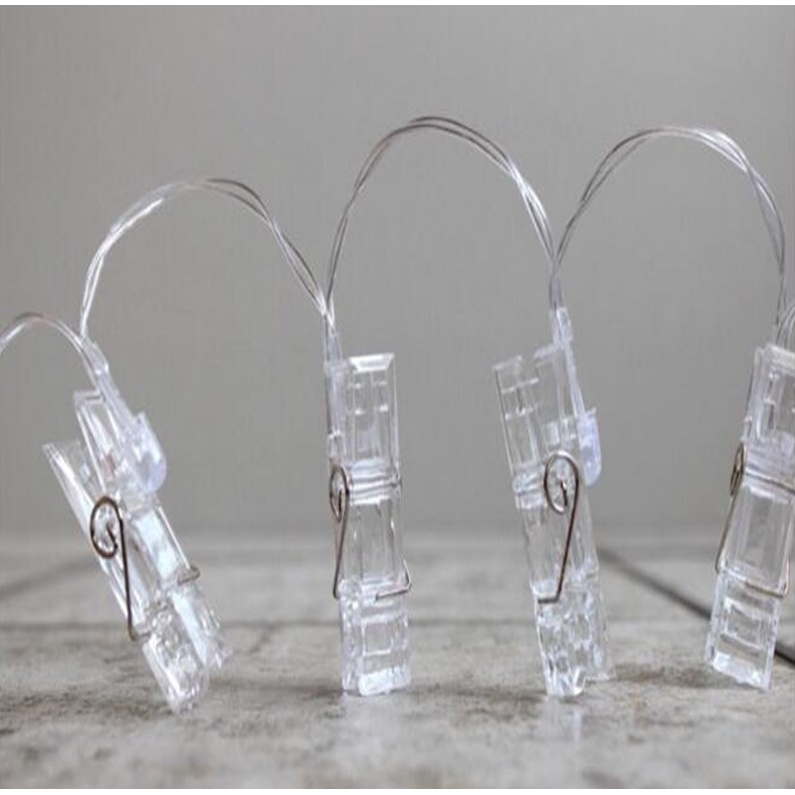 Dây Treo Ảnh 10 Bóng LED Chạy Bằng Pin Dùng Trang Trí Giáng Sinh