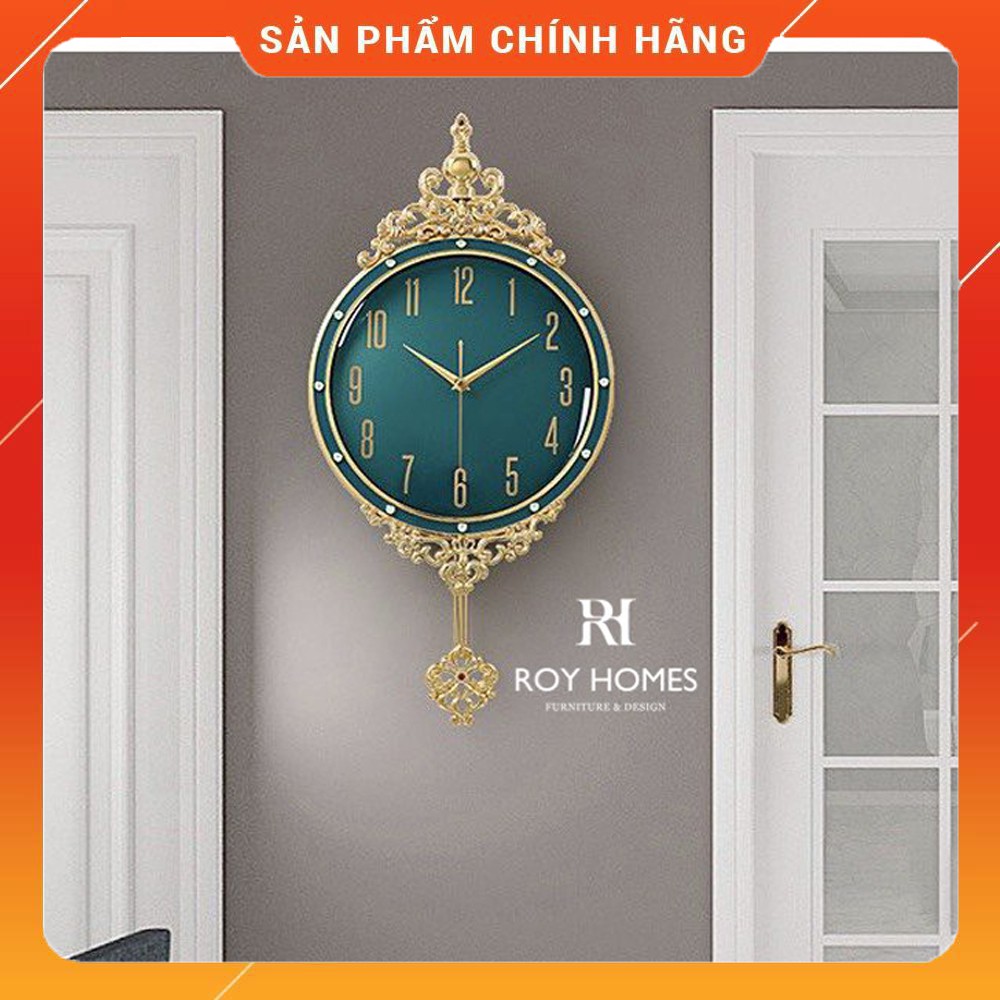 Đồng Hồ Treo Tường, Tranh Sắt Trang Trí Decor, Mã Dh017 Hươu Khung Tròn Họa Tiết