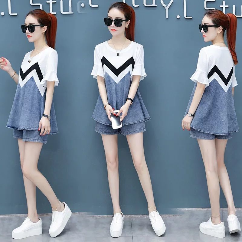 Bộ Đồ Denim Thời Trang Hàn Quốc 2022 Dành Cho Nữ