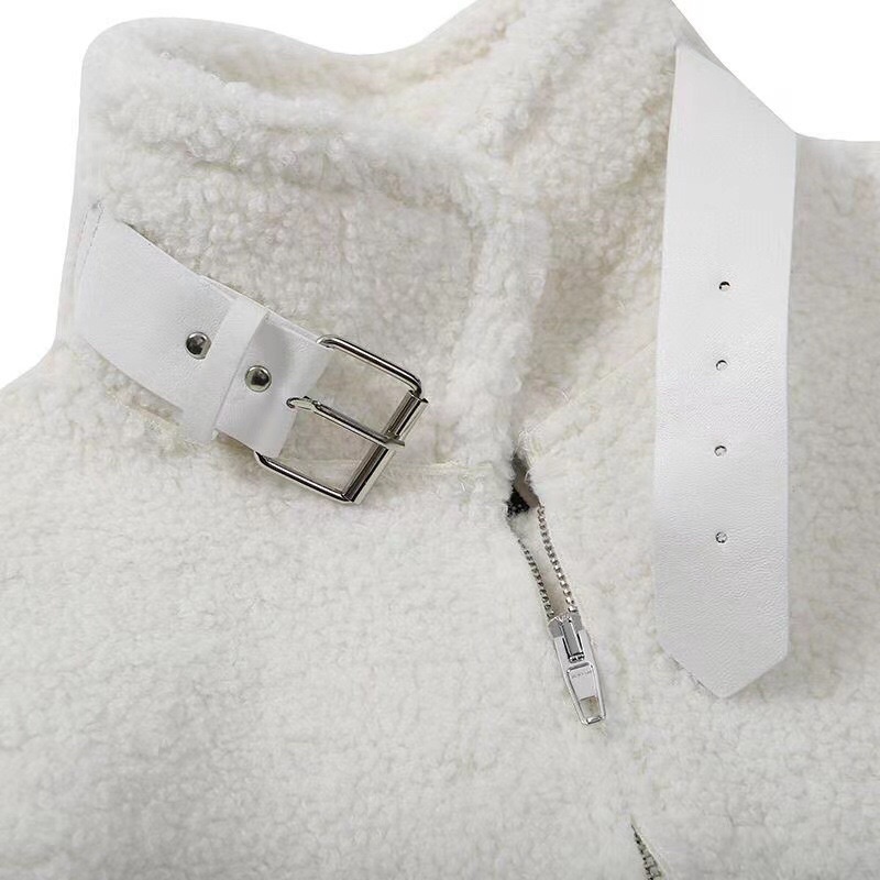 Áo khoác lông Balenciaga cao cấp cho nữ thiết kế phong cách retro