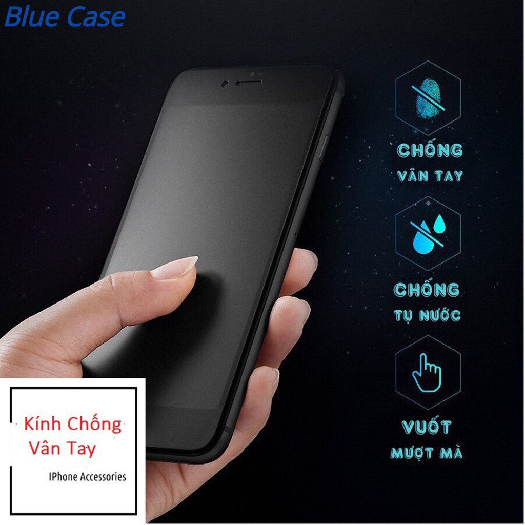 Kính cường lực Iphone Nhám Chống Vân Tay AG Siêu phẩm chống bám, chống bẩn, chống bụi tuyệt đối