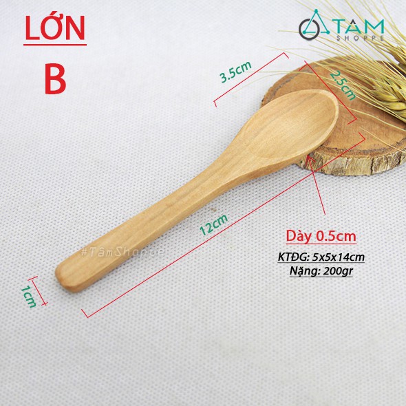 COMBO 4 Muỗng gỗ trang trí