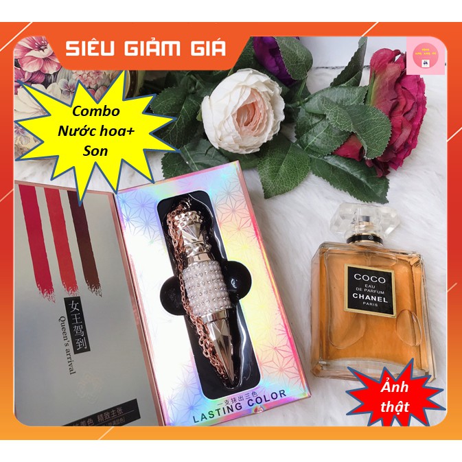 [SHIP NHANH 24H -SET QUÀ TẶNG 2 MÓN] Nước Hoa CN + Son Kim Cương Nữ Hoàng Hàng Chuẩn Siêu Hot | Thế Giới Skin Care