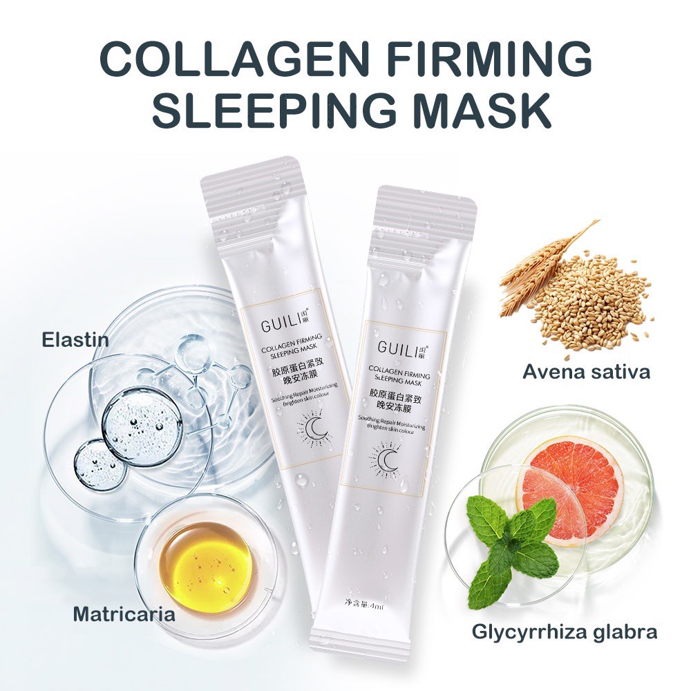 Mặt Nạ Ngủ Dưỡng Ẩm Làm Dịu Tinh Chất Tự Nhiên Cho Da Mặt Chống Lão Hóa LenColor- M1018