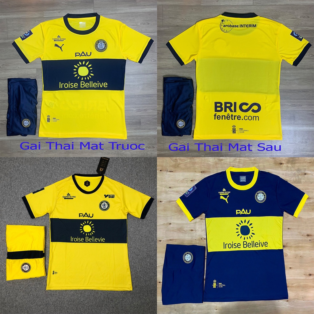Áo Bóng Đá Quang Hải-Quần Áo Bóng Đá CLB PAU FC-Chuẩn Mẫu Thi Đấu