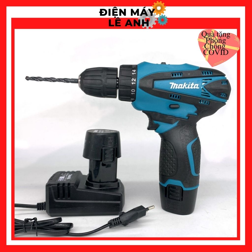 Máy khoan bắn vặn vít cầm tay mini pin chính hãng Makita 12V