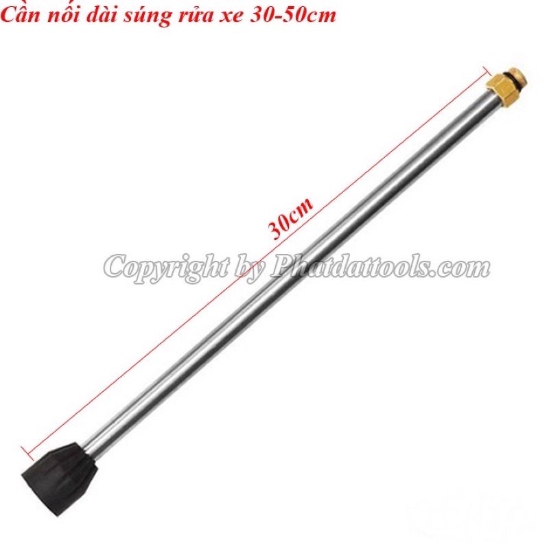 Súng rửa xe - súng xịt rửa xe áp lực cao + cần nối dài 30cm,50cm