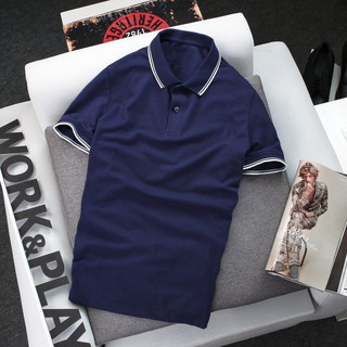 Áo thun nam giá rẻ polo tay ngắn vải trơn có cổ Áo Polo nam ngắn tay cổ bẻ Viền Tay LAP0014
