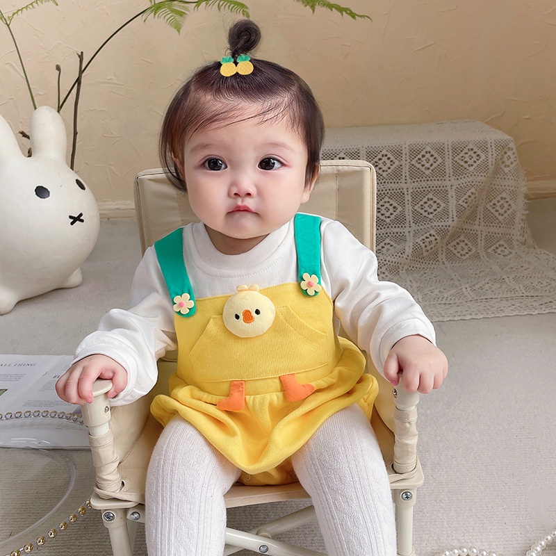 Áo Liền Quần Tam Giác Dễ Thương Thời Trang Mùa Xuân 2901 2278 Cho Bé Gái 0-2 Tuổi