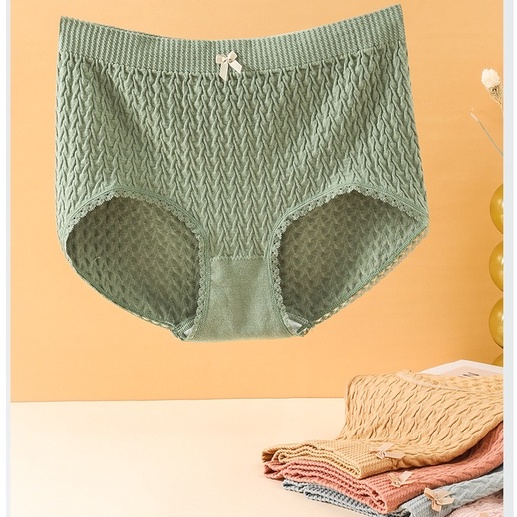 Quần Lót Cotton Mềm Mại Lưng Cao Không Đường May Cỡ Lớn 65-110Kg Cho Nữ