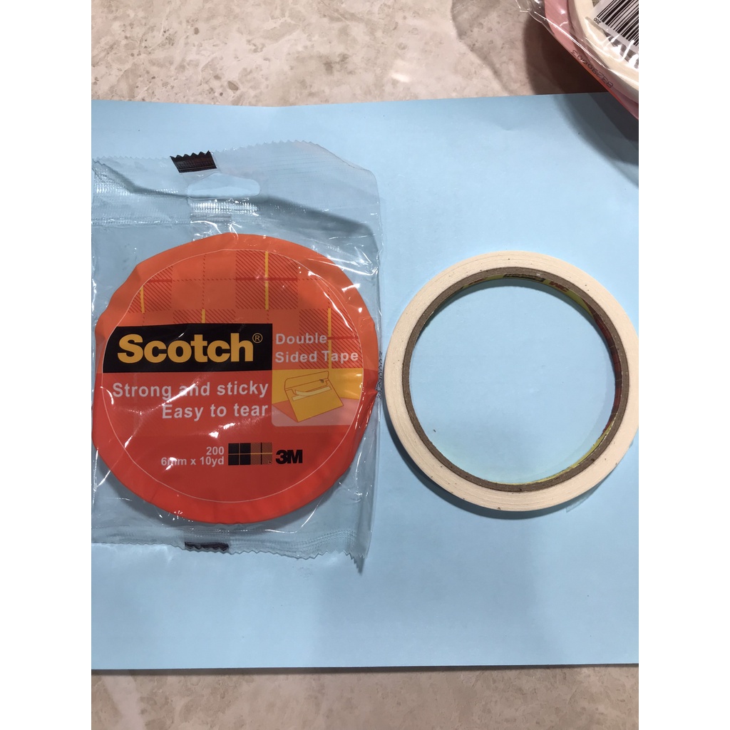 3M Scotch Double Sided Tape Băng Keo 2 mặt 3M 6mm x 10yd