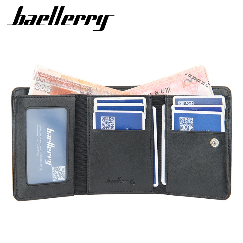 Ví cầm tay Baellerry dáng ngắn chất liệu da phong cách hàn quốc thời trang cho nam