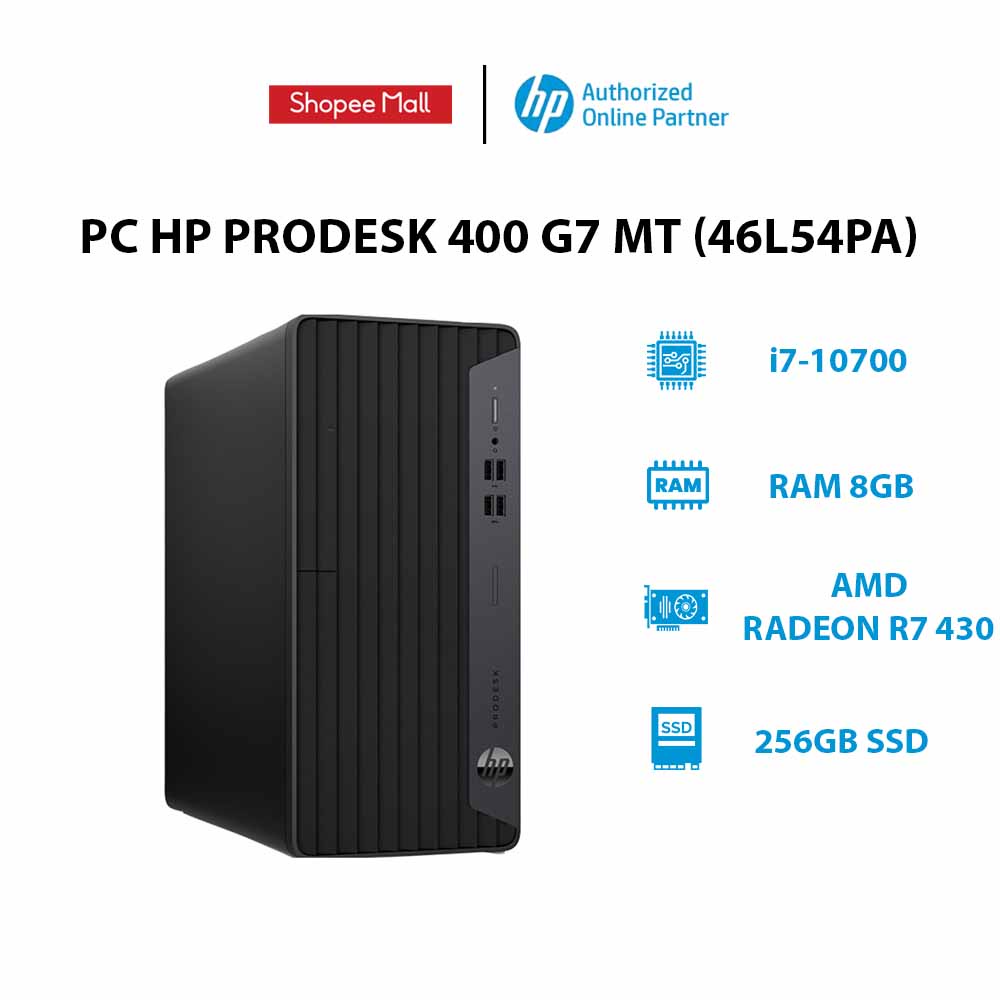 PC HP ProDesk 400 G7 MT (46L54PA) (i7-10700 | 8GB | 256GB | AMD Radeon R7 430 2GB | No DVD | Win 10)