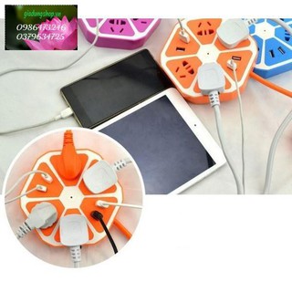 Ổ CẮM ĐIỆN HÌNH TRÁI CAM 4 CỔNG USB [Mishop]